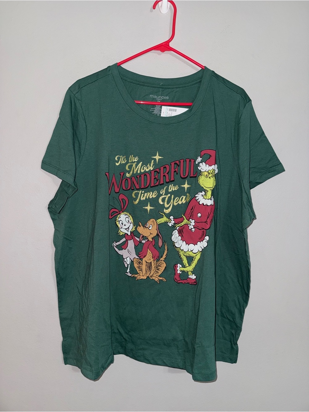 Maurices Women’s The Grinch 'It’s the Most Wonderful Time of the Year' Tshirt 2X